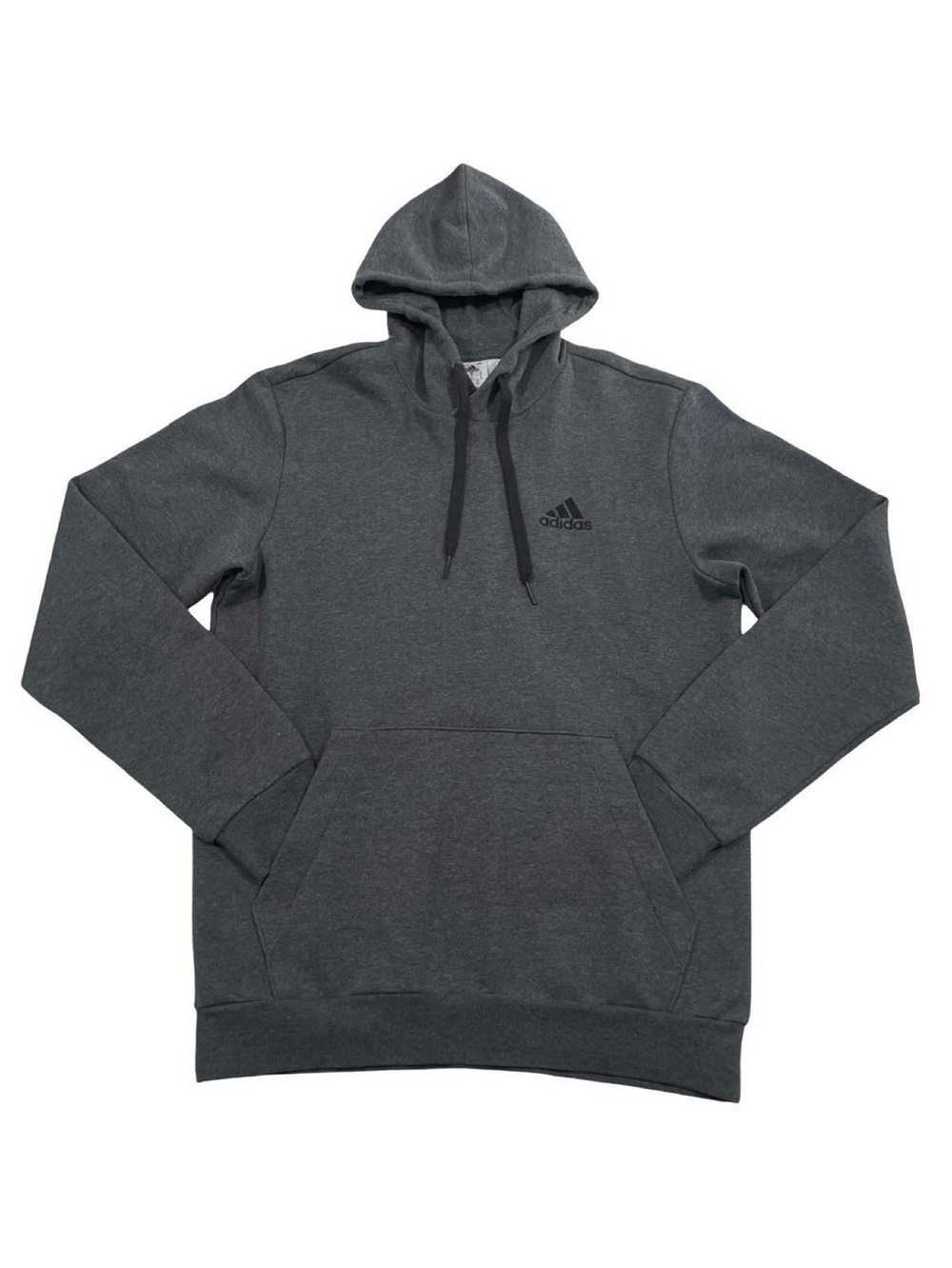 Adidas One-Point Logo Size M Gray Hoodie Sweatshirt (Retail $45)
